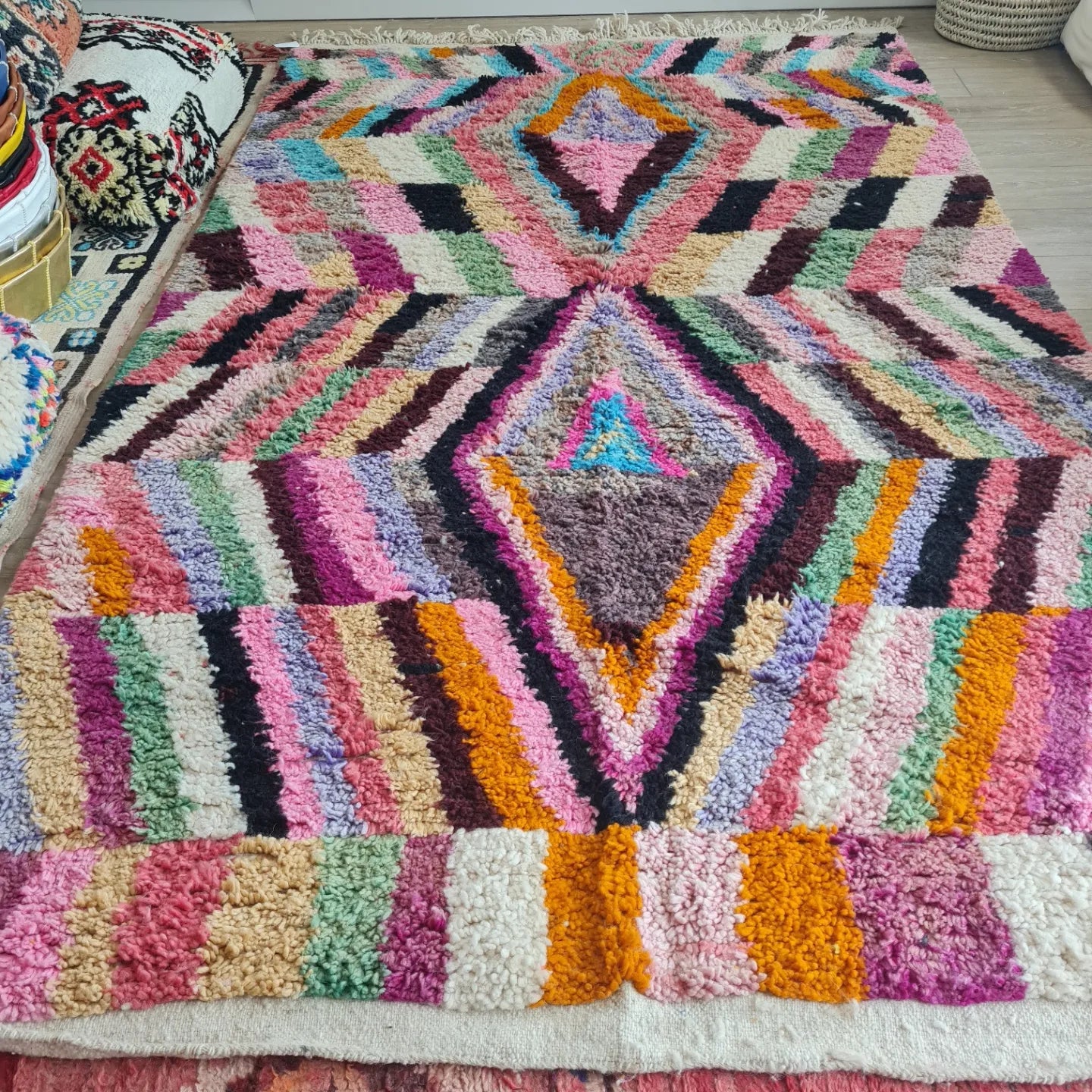 Tapis Boujaad Berbère Marocain 2m55 x 1m50 Tapis Boujaad Berbère Marocain 2m55 x 1m50