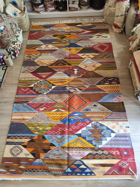 Berber carpet - Kilim of Taznakht 2.70mx 1.50m