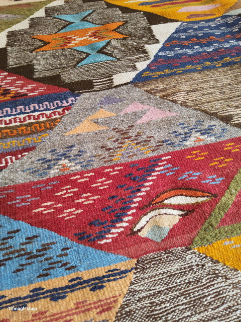 Berber carpet - Kilim of Taznakht 2.70mx 1.50m