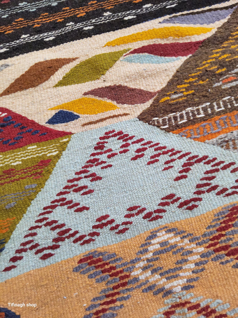 Berber carpet - Kilim of Taznakht 2.70mx 1.50m