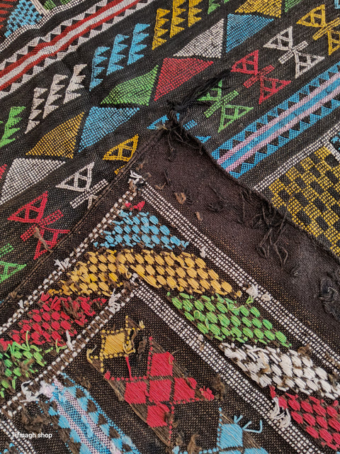 Tapis berbère - Kilim de Taznakht Sabra 1.45m x 0.98m