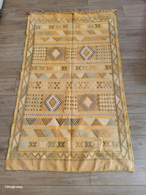 Tapis berbère - Kilim de Taznakht Sabra 1.60m x 0.99m