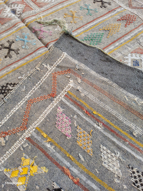 Tapis berbère - Kilim de Taznakht Sabra 1.44m x 0.93m