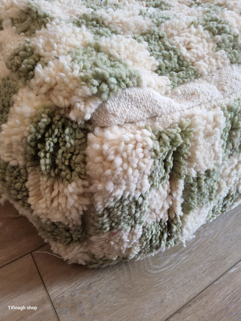 Pouf beni ouarain damier