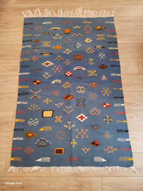 Berber carpet - Kilim of Taznakht 1.56 mx 1 m