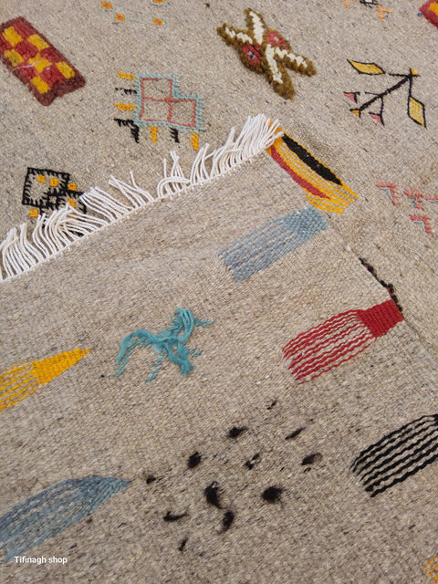 Tapis berbère - Kilim de Taznakht 1.53 m x 1.03 m