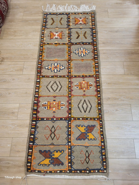 Tapis berbère - Kilim de Taznakht 2.10m x 0.79m