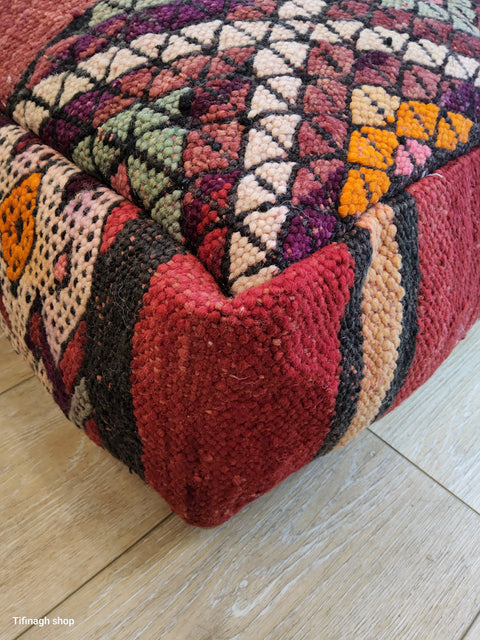 Pouf kilim vintage