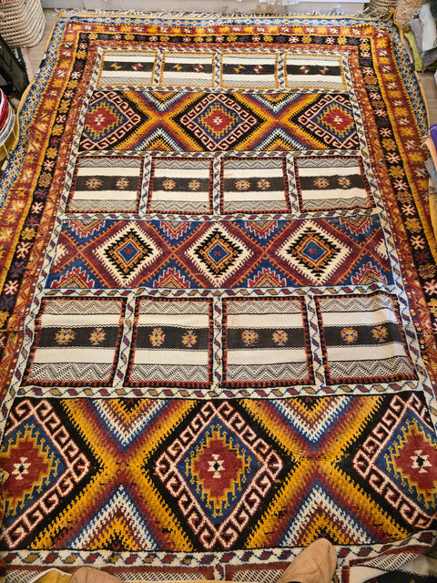 Tapis berbère - Kilim de Taznakht 3.95m x 2.45m   RARE!!