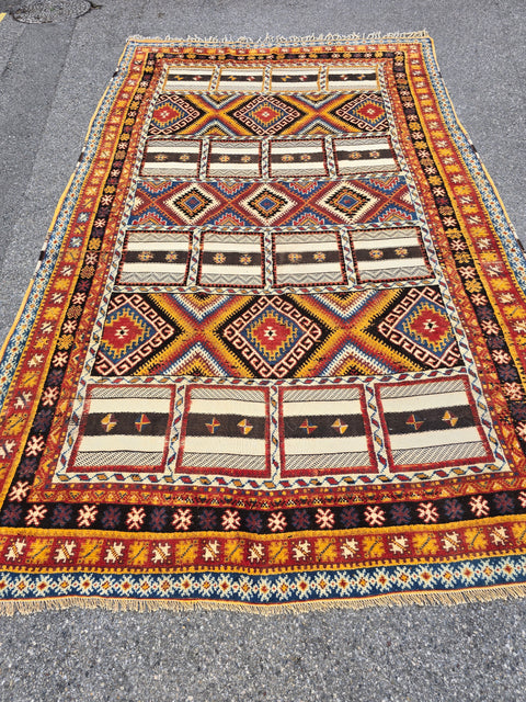 Tapis berbère - Kilim de Taznakht 3.95m x 2.45m   RARE!!