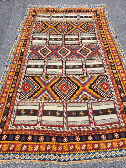Tapis berbère - Kilim de Taznakht 3.95m x 2.45m   RARE!!