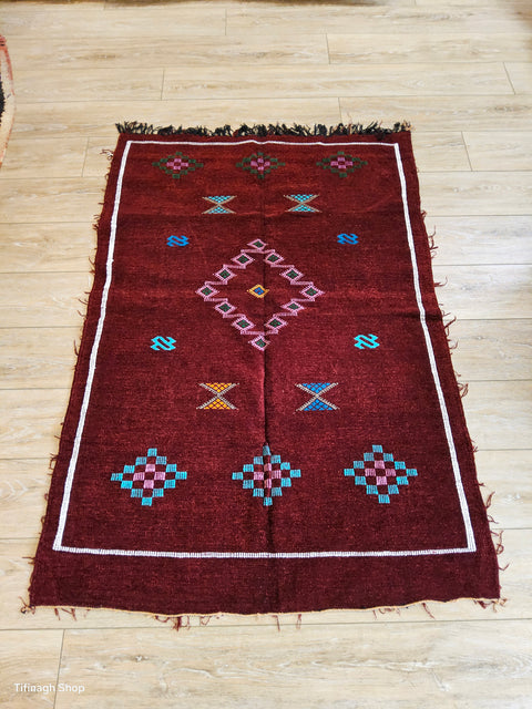 Tapis berbère - Kilim de Taznakht velours 1.41m x 0.97m