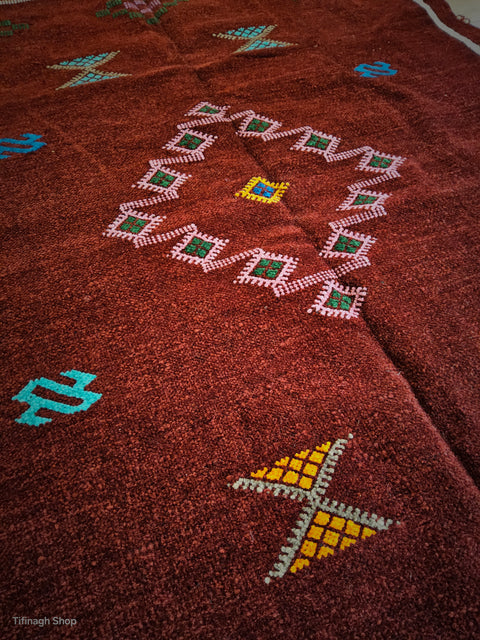 Tapis berbère - Kilim de Taznakht velours 1.41m x 0.97m