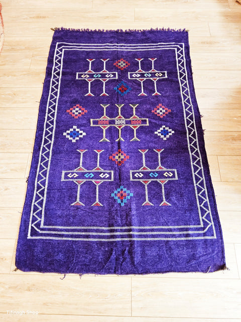 Tapis berbère - Kilim de Taznakht velours 1.85m x 1.13m