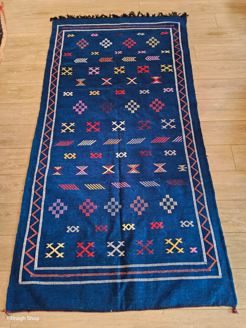 Tapis berbère - Kilim de Taznakht velours 2.15m x 1.12m