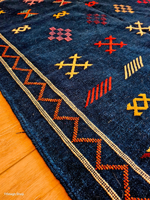 Tapis berbère - Kilim de Taznakht velours 2.15m x 1.12m