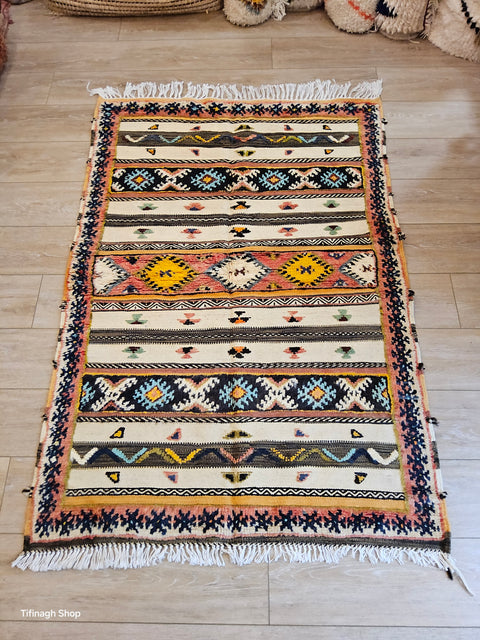Tapis berbère - Kilim de Taznakht 1.48m x 1.03m