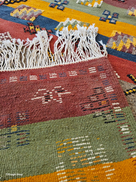 Tapis berbère - Kilim de Taznakht 1.55m x 0.65m