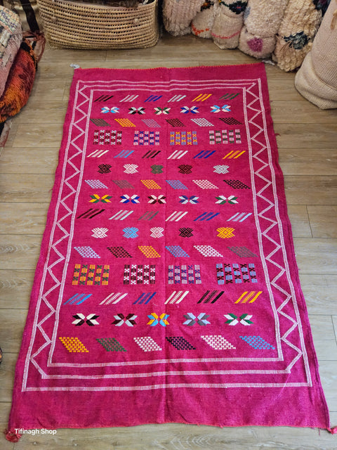 Tapis berbère - Kilim de Taznakht velours 1.99m x 1.20m