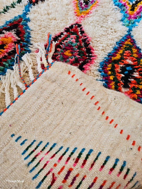 Tapis berbère coloré Azilal 1.20m x 0.84m