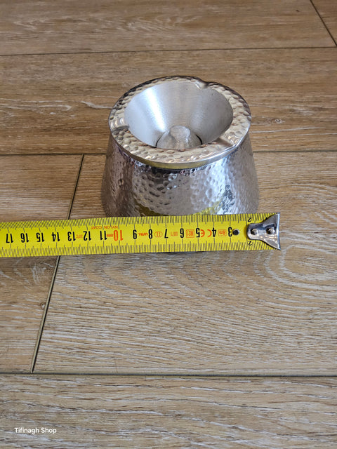 Cendriers pyramidals ronds en Metal Martelés