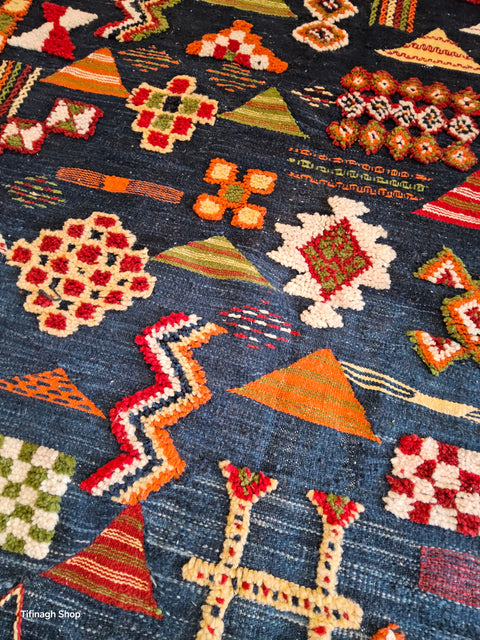 Tapis berbère - Kilim de Taznakht 2.64m x 1.44m