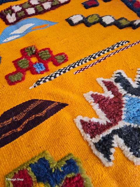 Tapis berbère - Kilim de Taznakht 1.54 m x 1.02 m