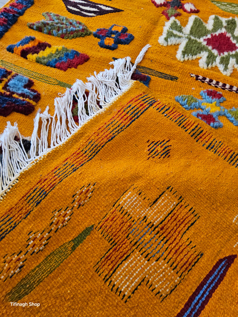 Tapis berbère - Kilim de Taznakht 1.54 m x 1.02 m