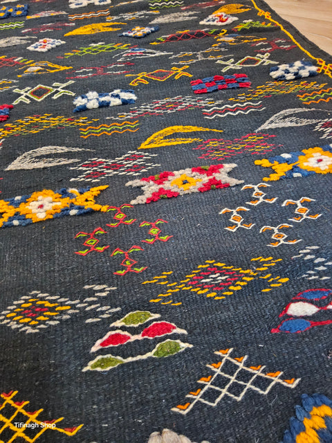 Tapis berbère - Kilim de Taznakht 2.56m x 0.76m