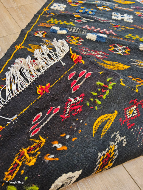Tapis berbère - Kilim de Taznakht 2.56m x 0.76m