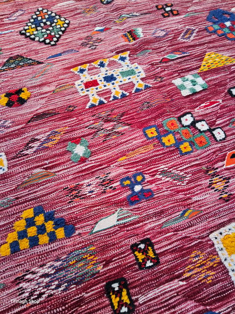 Tapis berbère - Kilim de Taznakht 2.65m x 1.52m