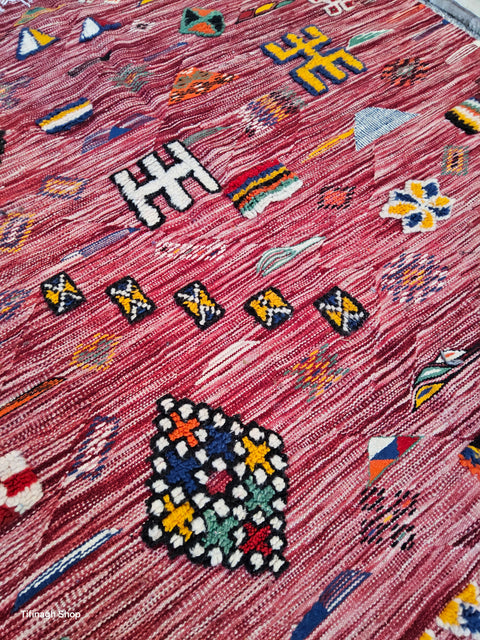 Tapis berbère - Kilim de Taznakht 2.65m x 1.52m