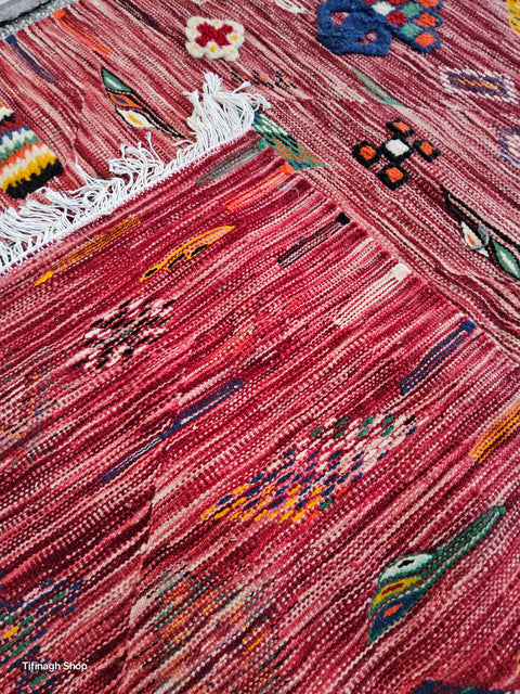 Tapis berbère - Kilim de Taznakht 2.65m x 1.52m