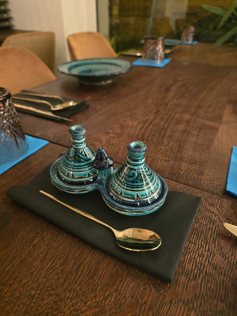 Tajines d'épices peints et ciselés