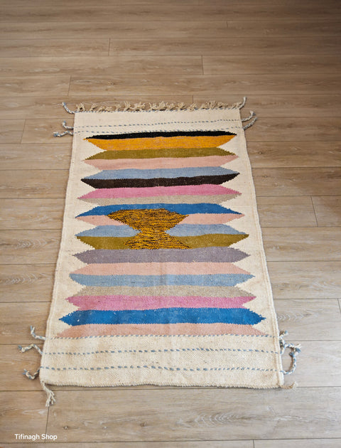 Tapis berbère - Kilim Zanafi 1.49 m x 0.99 m