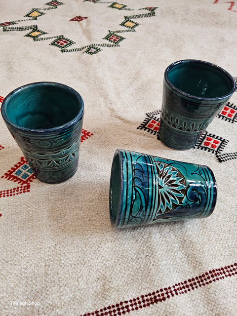 2 Verres beldi Mug Ciselés 10cm