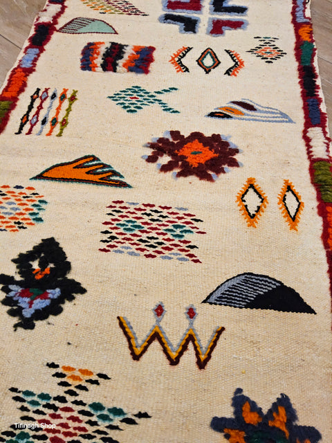 Tapis berbère - Kilim de Taznakht 2.60m x 0.60m
