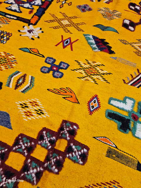 Tapis berbère - Kilim de Taznakht 2.66m x 1.61m