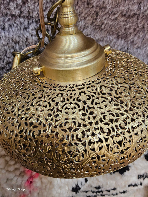 Lustre Marocain en Laiton