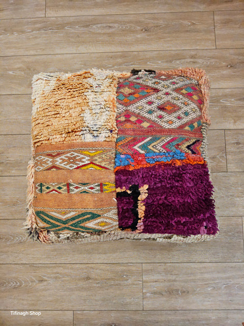 Pouf vintage patchwork