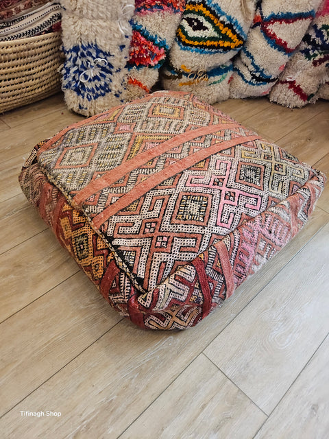 Pouf kilim vintage