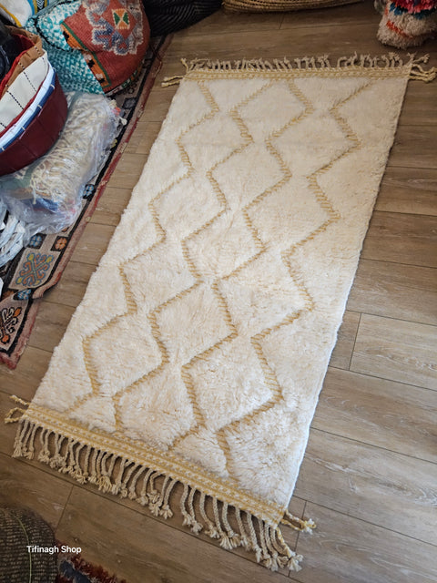 Berber carpet - Beni Ouarain 1.60mx 1m