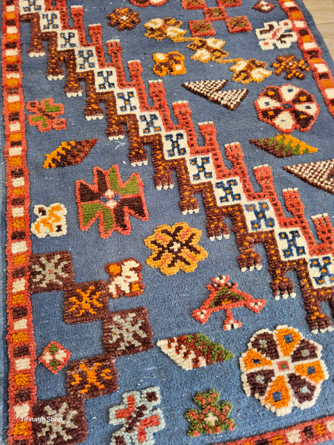 Tapis berbère - Kilim Akhnif de Taznakht 1.10m x 0.70m