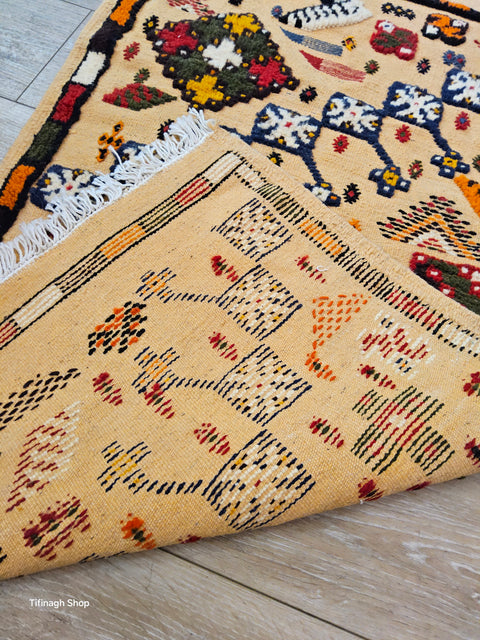 Tapis berbère - Kilim Akhnif de Taznakht 1.10m x 0.67m