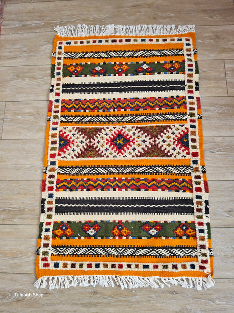 Tapis berbère - Kilim Glaoui de Taznakht 1.05m x 0.66m