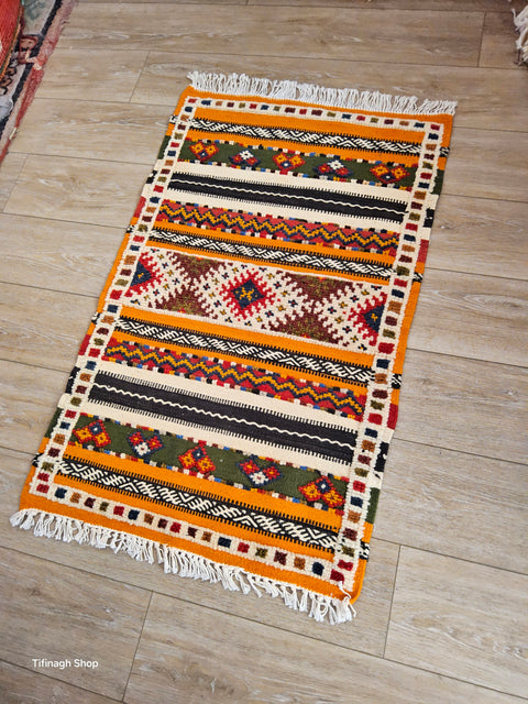 Tapis berbère - Kilim Glaoui de Taznakht 1.05m x 0.66m