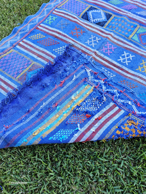 Berber carpet - Kilim from Taznakht Sabra 1.45mx 0.98m