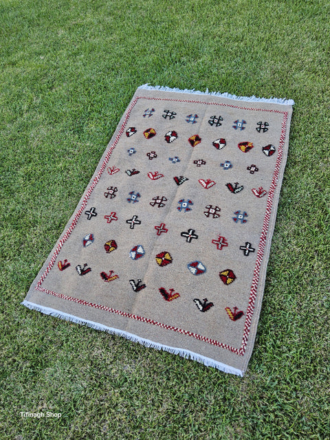 Berber carpet - Kilim of Taznakht 1.60 mx 0.97 m