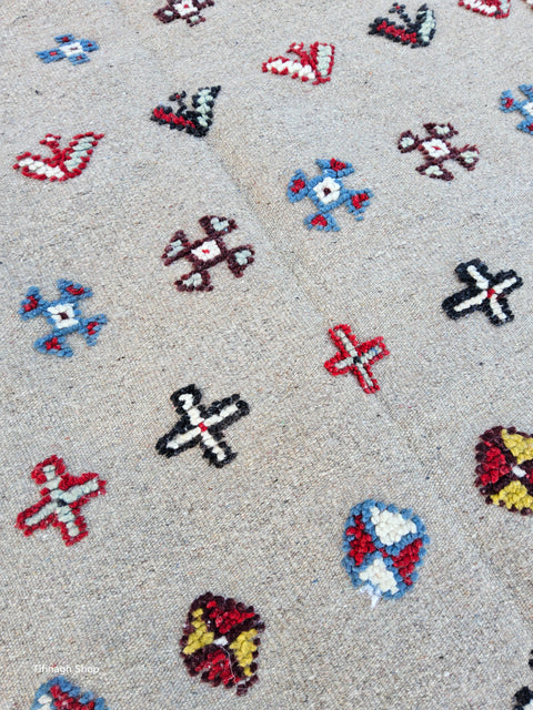Berber carpet - Kilim of Taznakht 1.60 mx 0.97 m