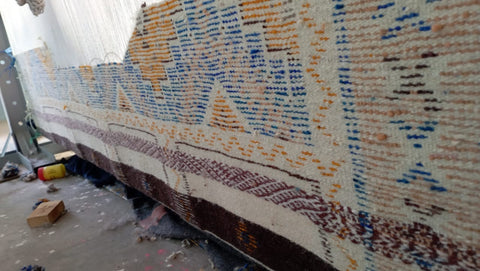 Tapis berbère - Kilim de Taznakht 3.15m x 1.97m  RARE!!